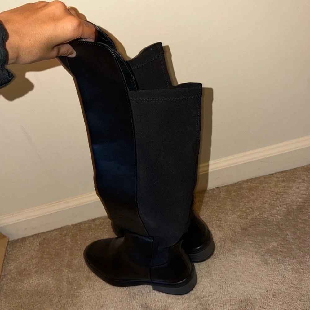 BLACK HIGH BOOTS - SIZE 7 / PURCHASED FROM TARGET - worn a few times